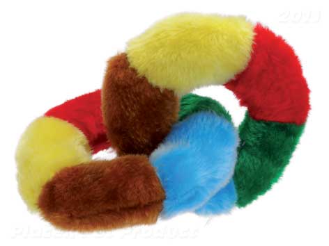 Hračka 2 kruhy plyšové propojené