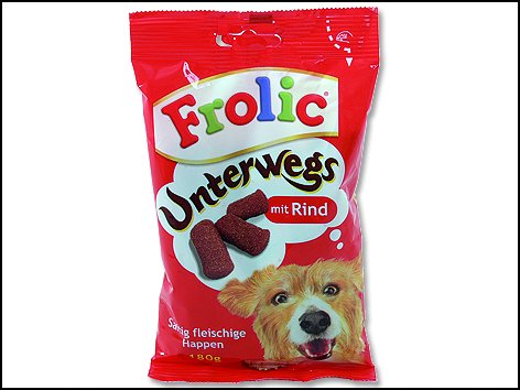 Pochoutka Frolic hovězí + zelenina + obiloviny 180g