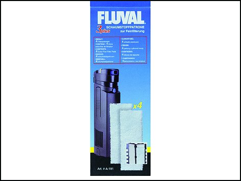 Náplň vata filtrační Fluval 3 Plus 4 ks
