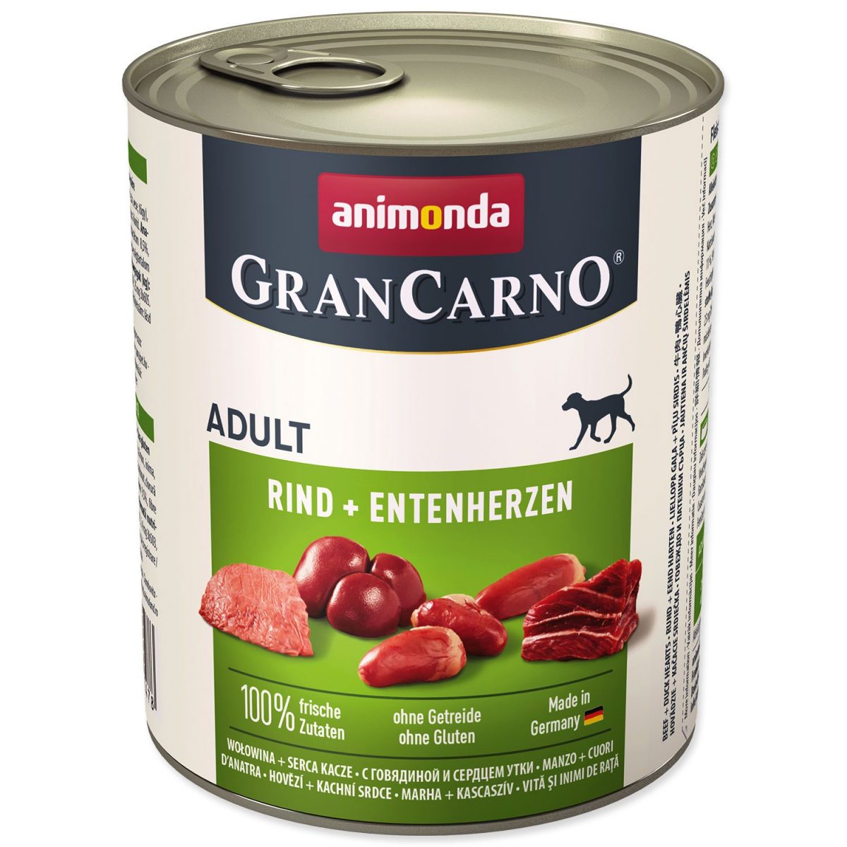 GRANCARNO Adult - hovězí, kachní srdce 800g