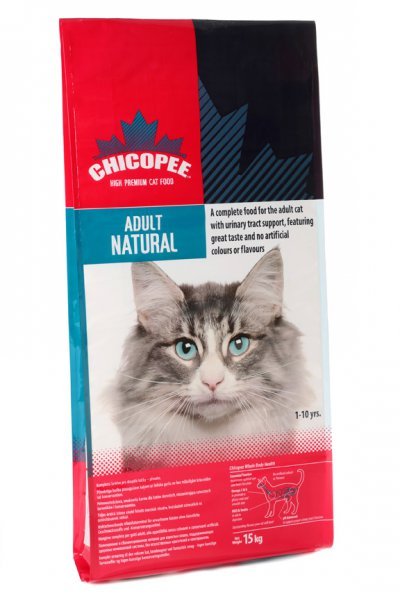 Chicopee kočka Dry Adult Natural 15kg