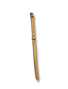 Obojek kožený hladký podložený plstí 35cmx14mm