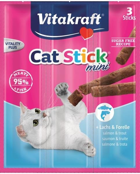 Vitakraft Stick mini cat - treska 18 g, 3 ks