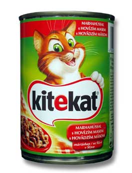 Kitekat konzerva s hovězím 400g