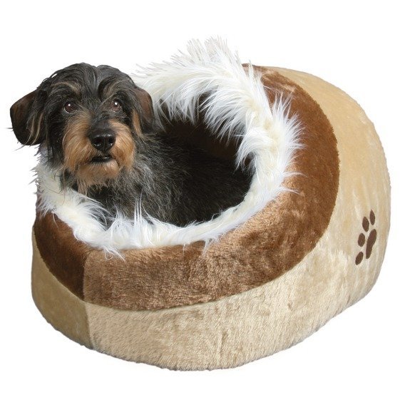 Pelech MINOU kukaň Béžový s kožešinkou č.1 35x26x41cm