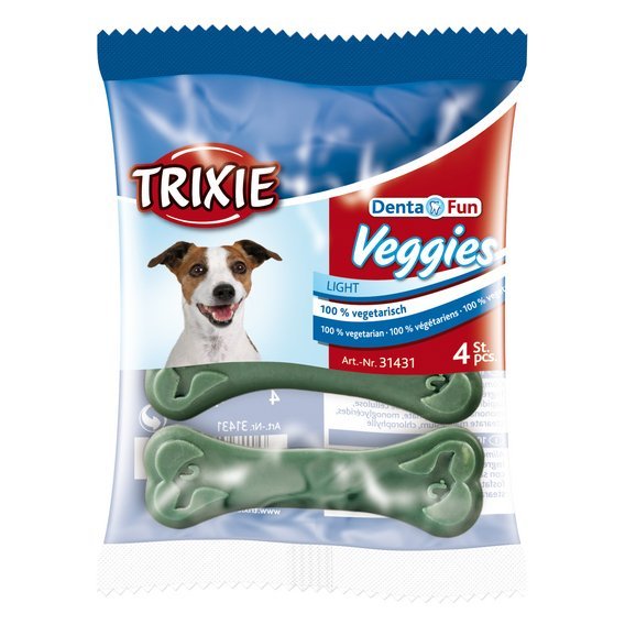 Dentafun Kost Veggies light Zelená  9cm/22g 3ks
