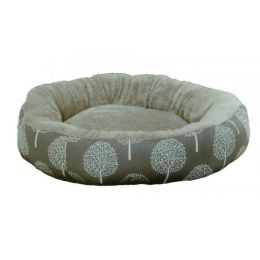 Pelíšek JUKO plyš-kruh, vzor strom S 53x10cm